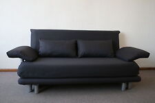 Ligne Roset Multy 3 Schlafsofa in anthrazit mit Armlehnen und Bultex Matratze !
