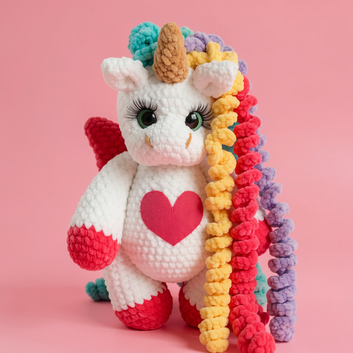 Amigurumi plüsch einhorn - amigurumi,