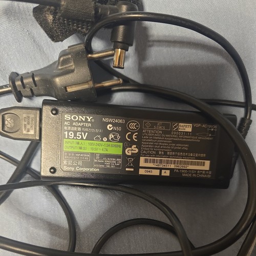 Genuine sony laptop charger - genuine,