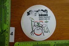 Alter Aufkleber Musikinstrument Schlagzeug SESSION DRUMS Walldorf (A)