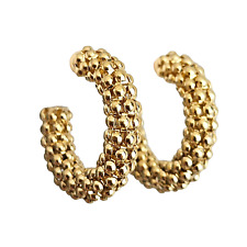 Popcorn Ohrringe 925 24Kt Gold