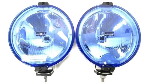 Fernscheinwerfer blau rund - 2x,