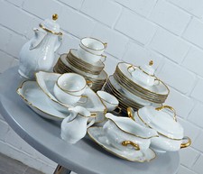 Rosenthal Germany Sanssouci weiß mit Poliergoldband Vintage 1960er - 1970er J.