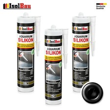 Aquarium Silikon Schwarz 3 x 300 ml Süß/Meerwasser Aquarium Kleber Glassilikon