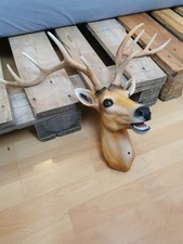 Kunstharz hirschkopf wanddeko - hirschkopf,