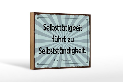 Holzschild zitat 12x18 - holzschild,