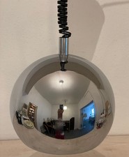 Vintage Lampe Deckenlampe 1960er Jahre Chromkugel Hängelampe Pendant Lamp Space
