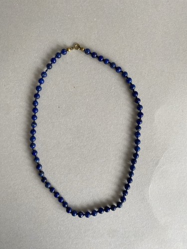Lapislazuli perlenkette blau - lapislazuli,
