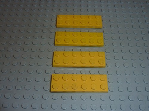 Platte 2x6 gelb - x, ref
