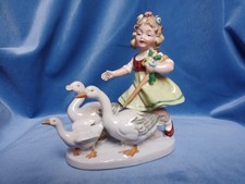 Porzellan Figur, Mädchen mit