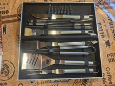 Alu koffer mit grillbesteck - koffer,