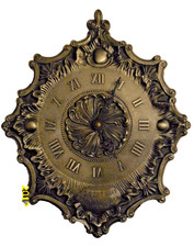 Zinn wanduhr barockstil - zinn-wanduhr,