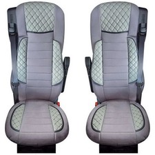 2 pcs Deluxe Grey Eco Leather