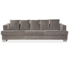 Flexform Eros 2100 Stoff Viersitzer Grau Sofa Couch