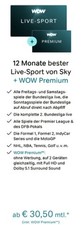 Gutschein - 12 Monate WOW/SKY