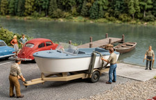 Wiking motorboot auf anhänger - wiking,
