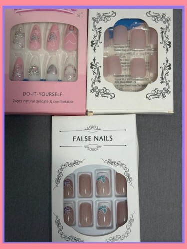 3er set press nails neu - set,