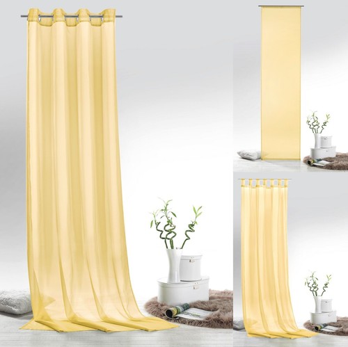 Vorhänge voile einfarbig - voile,