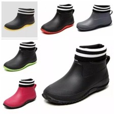 Herren Damen Winter Fell Gefüttert Wasserdicht Gummistiefel Warm Regenstiefel de