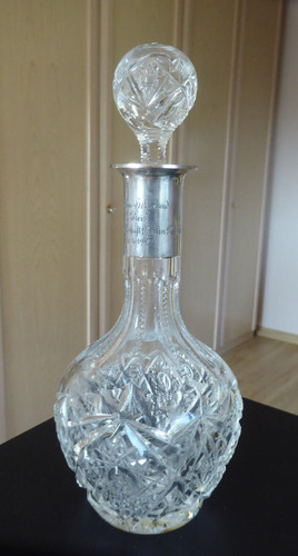 Kristallglas karaffe - -,