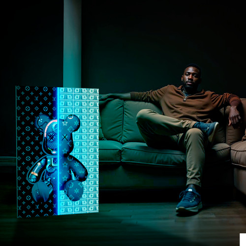 Bild mit led beleuchtung - bild,