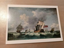 Postkarte Segelschiff an Indiaman in a fresh breeze National Maritime Museum Gr