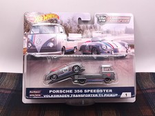 Hot Wheels Porsche 356 Speedster  VW Team Transporter #1 Volkswagen T1 