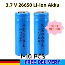 26650 Batterie 3.7V