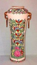 grosse Vase Porzellan Familie