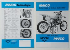 Maico Merkle Motocross 250 320 500 Verkaufs-Prospekt 1990 DinA4 1a Zustand