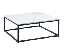 Couchtisch Marmoroptik Wohnzimmertisch Kaffeetisch Tisch Schwarz Industrial