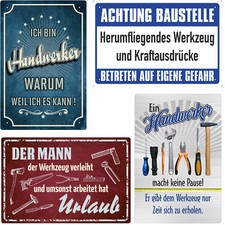Werkstatt Blechschilder