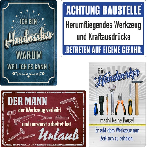 Werkstatt blechschilder - werkstatt,