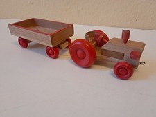 DDR Holzspielzeug Traktor