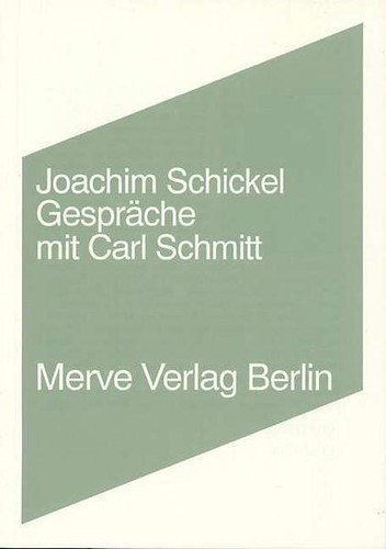 Gespräche mit carl schmitt - mit,