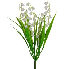 Kunstblume MAIGLÖCKCHEN BUND ca 30cm. Frühlingsblume, Schneeglöckchen weiß.