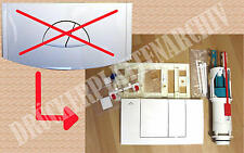 FRIATEC Drückerplatte Betätigungsplatte F100 F102 Umrüstset 331001 301001 weiß