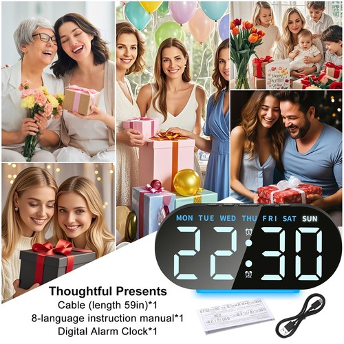 Digital funkwecker mit led - funkwecker,