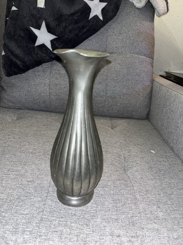 Zinn vase vintage - vase,