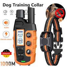 Hund Ausbildung 1000m Stromschlag Erziehungshalsband Hunde Vibration Ton e-Shock