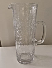 Vintage Crackle Glas Krug dekorativ,Krakelé Craquelé Craquele Krakele Kanne 70er