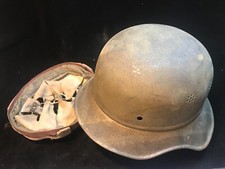 Alt Stahlhelm Luftschutz Gladiator Glocke Kellerfund  1-2WK Deutsches Reich Deko