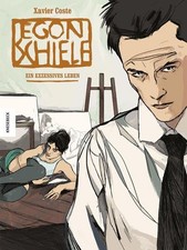 EGON SCHIELE Ein exzessives Leben COMIC mit Originalzeichnung von Xavier Coste