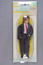 Vintage Erna Meyer Biegepuppe Vater Mann 80er Puppenhaus Puppe 14cm