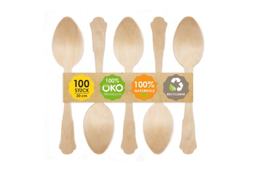 Jsm einwegbesteck aus holz - holz, 100
