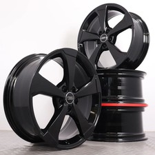 Alufelgen 19 Zoll Audi A3 S3 RS3 8V Original Felgen Rotor schwarz 8x19ET49 5x112