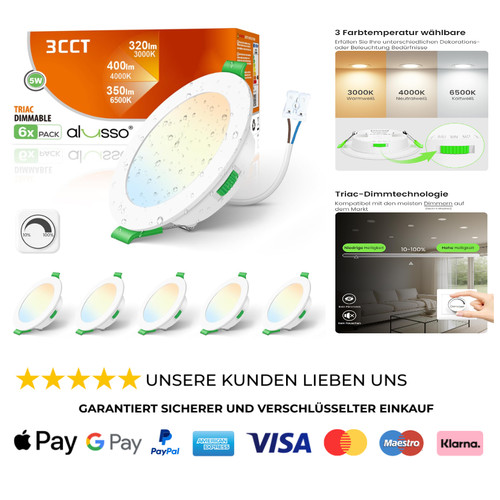 Alusso led einbaustrahler - led, 5w