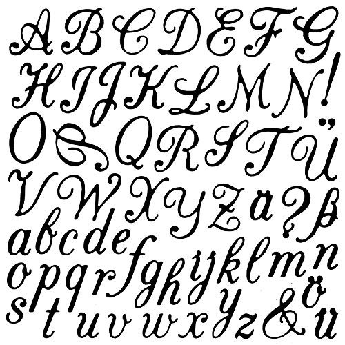 Stanzschablonen buchstaben - buchstaben, &