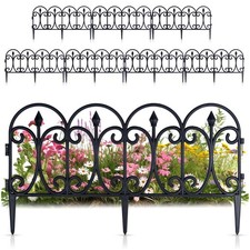 Gartenzaun Schwarz 60x33 cm