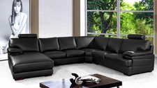 Designer Ecksofa Leder Adriano